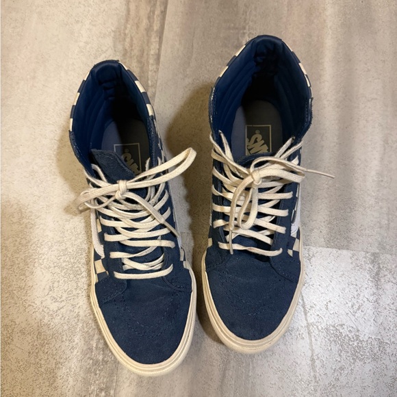 Vans Men's Navy High-Top Sneakers - Picture 1 of 8